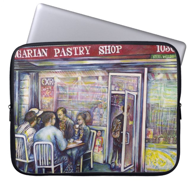 vrolijk laptop sleeve (Voorkant)