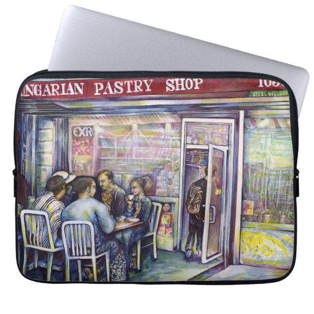 vrolijk laptop sleeve (Voorkant)