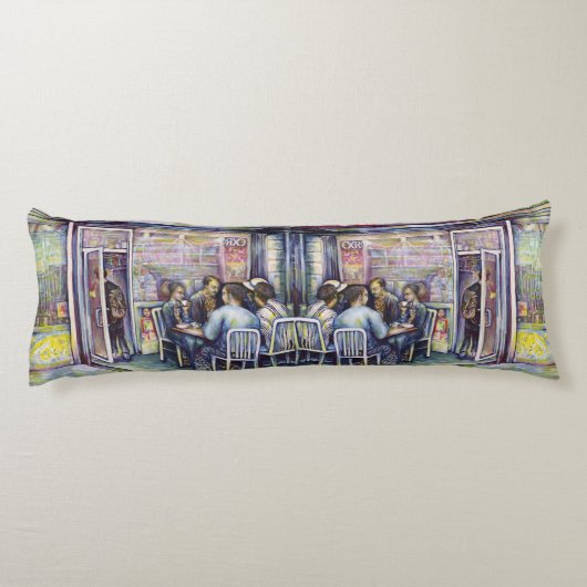 vrolijk lichaamskussen (Achterkant)