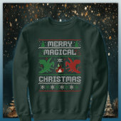 Vrolijk magisch kerst draak lelijke trui ontwerp