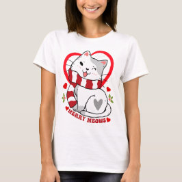 Vrolijk miauwt t-shirt