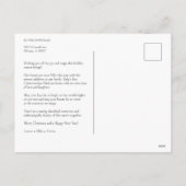 Vrolijk Modern Grijs 5 Foto Kerstmis Feestdagenkaart (Achterkant)