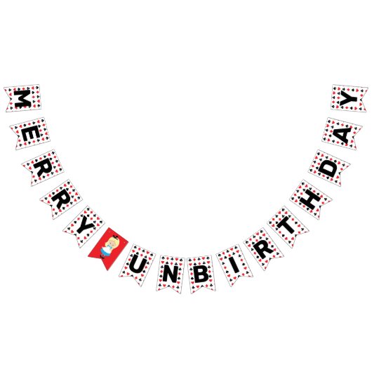 Vrolijk onjarig Alice in Wonderland Book Party Vlaggetjes (Alle)