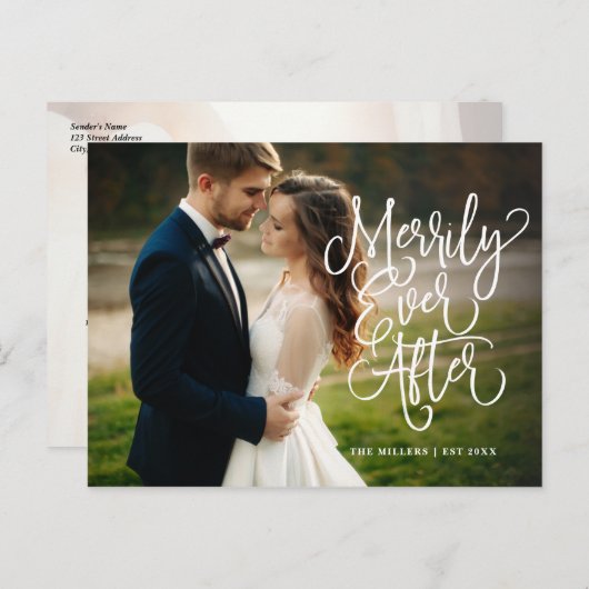 Vrolijk ooit na een volledige fotovakantie | Dank Briefkaart (Voorkant / Achterkant)