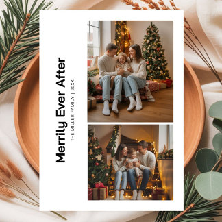 Vrolijk ooit na familie kerst Kaart