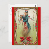 Vrolijk op 4 juli! briefkaart (Voorkant / Achterkant)