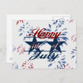 Vrolijk op 4 juli briefkaart (Voorkant / Achterkant)