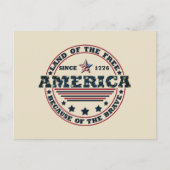 Vrolijk op 4 juli feestdagenkaart (Voorkant)