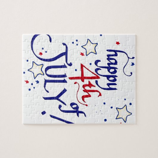 Vrolijk op 4 juli legpuzzel (Horizontaal)