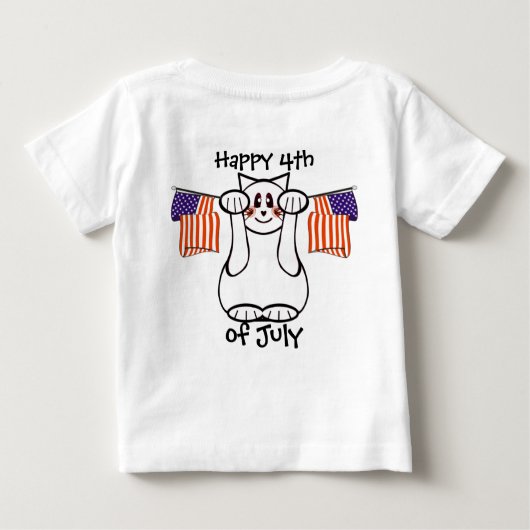 Vrolijk op 4 juli - Lucky Cat (Achterkant)