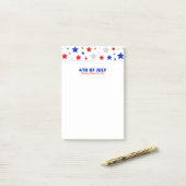 Vrolijk op 4 juli post-it® notes (Op bureau)