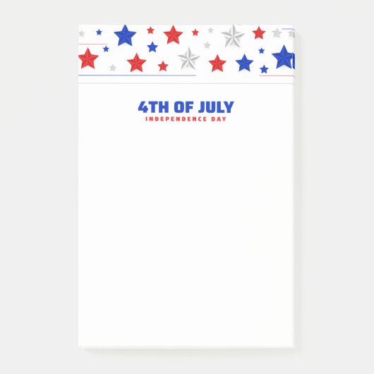 Vrolijk op 4 juli post-it® notes (Voorkant)