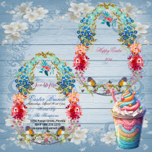 Vrolijk paasbraweel Decoratieve eivogels