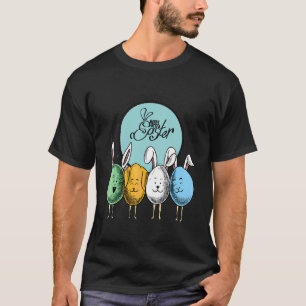 Vrolijk paaseieren met Bunny Ears Funny Rabbit Co. T-shirt