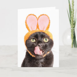 Vrolijk paasje voor iedereen die in Bunny Ears tra Feestdagen Kaart