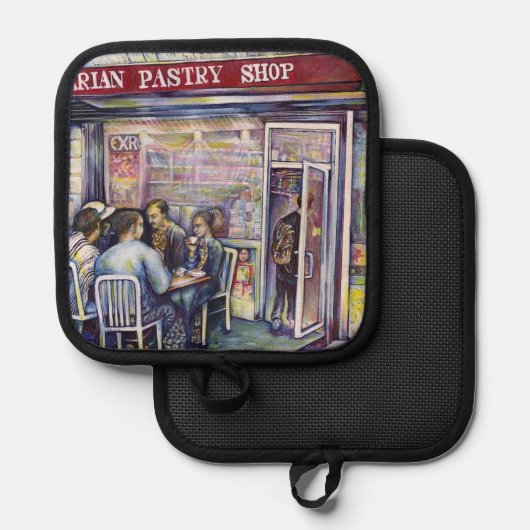 vrolijk pannenlap (Voorkant / Achterkant)