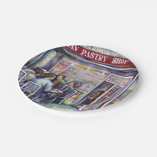 vrolijk papieren bordje (Gekanteld)