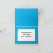 Vrolijk Pasen, aangepaste tekst + achtergrondkleur Kaart (Binnen)