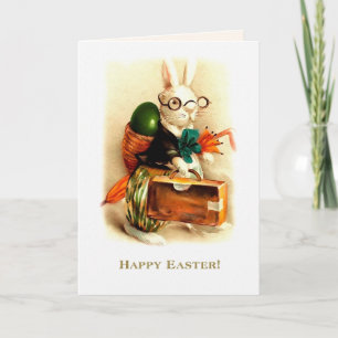 Vrolijk Pasen. Bunny Feestdagen Kaart
