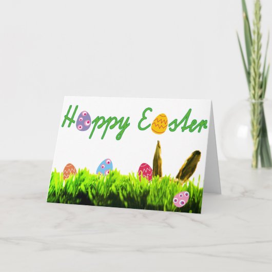 Vrolijk Pasen. Feestdagen Kaart (Voorkant)