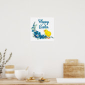 Vrolijk Pasen met een Baby-griet Poster (Keuken)