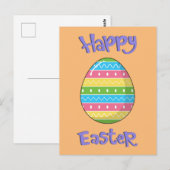 Vrolijk Pasen met eieren Briefkaart (Voorkant / Achterkant)