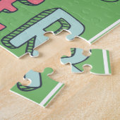 Vrolijk Pasen met kleurrijke eitjes puzzel voor ki Legpuzzel (Zijkant)