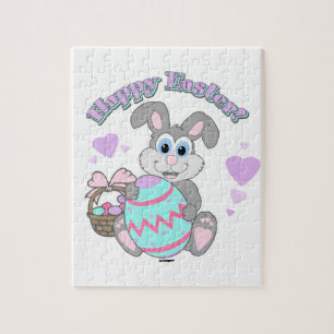 Vrolijk Pasen. Paasbunny Legpuzzel
