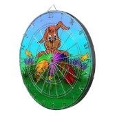 Vrolijk Pasen. Paaskonijn Dartbord (Voorkant Rechts)