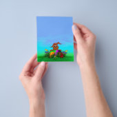 Vrolijk Pasen. Paaskonijn Flyer (Hand)