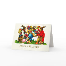 Vrolijk Pasen. paaskonijnen