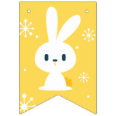 Vrolijk Pasen. Pasen Bunny. Vlaggetjes (Tweede vlag)