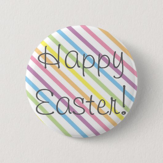 Vrolijk Pasen. Ronde Button 5,7 Cm (Voorkant)