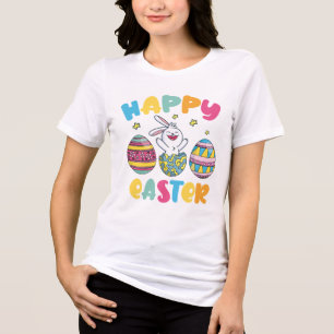 vrolijk pasen Tri-Blend shirt