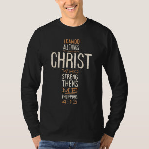 Vrolijk Pasen voor Christelijk kan ik alles doen T-shirt