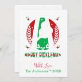 Vrolijk Picklemas Kerst Vakantie Kaart (Voorkant / Achterkant)