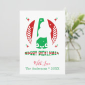 Vrolijk Picklemas Kerst Vakantie Kaart (Staand voorkant)