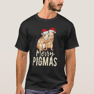 Vrolijk Pigmas Gezichtsmasker Cavia Xmas Aanta Gui T-shirt
