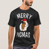 Vrolijk Pigmas Grappig cavia voor kerstcadeau T-shirt (Voorkant)
