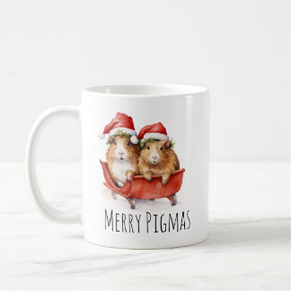 Vrolijk Pigmas Kerstmis Guinee Pig Koffie Koffiemok