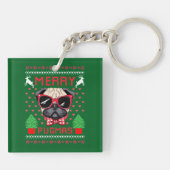 Vrolijk Pugmas! Button Sleutelhanger (Achterkant)