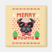 Vrolijk Pugmas! Magneet (Voorkant)