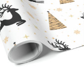 Vrolijk rendier inpakpapier (Rol Hoek)