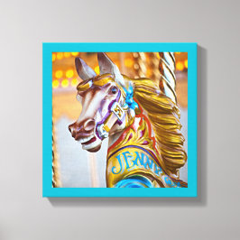 Vrolijk-rond paard carnaval serie 23 Canvas