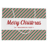 Vrolijk rood met rood met rood met witte strepen p groot cadeauzakje (Achterkant)