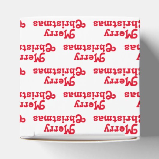 Vrolijk rood wit patroon leuke feestdag bedankdoosjes (Bovenkant)