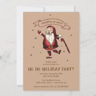 Vrolijk Santa HO Vakantie Party Kaart