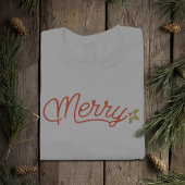 Vrolijk script typografie minimalistisch Kerstmis Trui