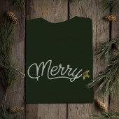 Vrolijk script typografie minimalistisch Kerstmis Trui