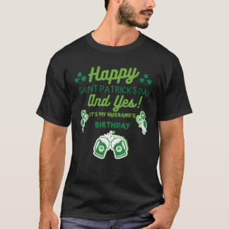 Vrolijk Sint Patrick's Dag, en ja, het is Husband' T-shirt